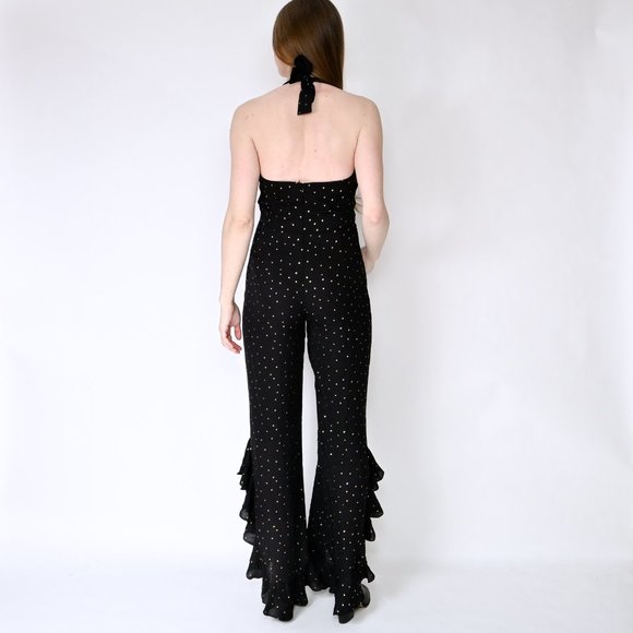 AMANDA UPRICHARD Moonlight Jumpsuit Gold Star - Picture 3 of 6